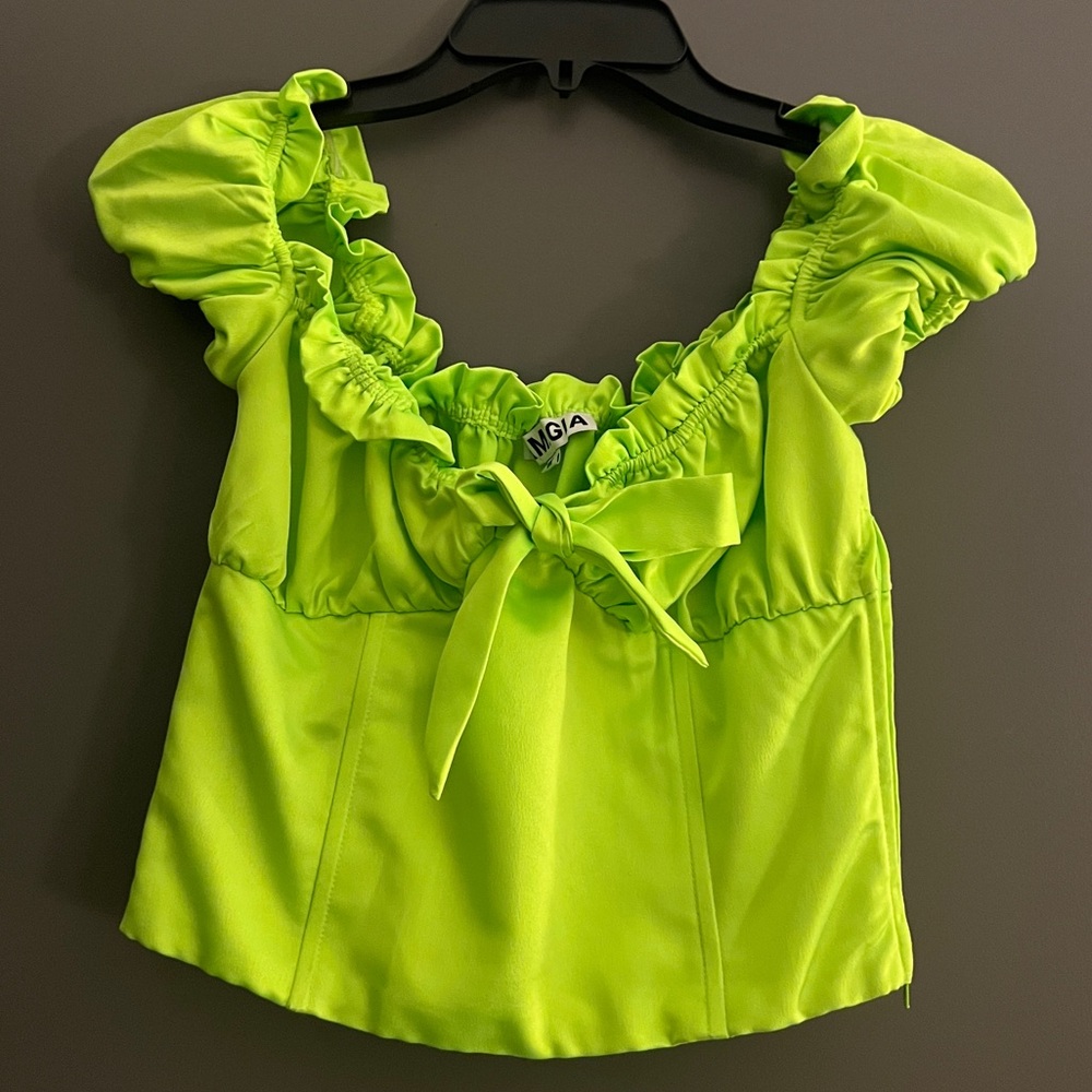 I.AM.GIA. Neon green short sleeve shirt